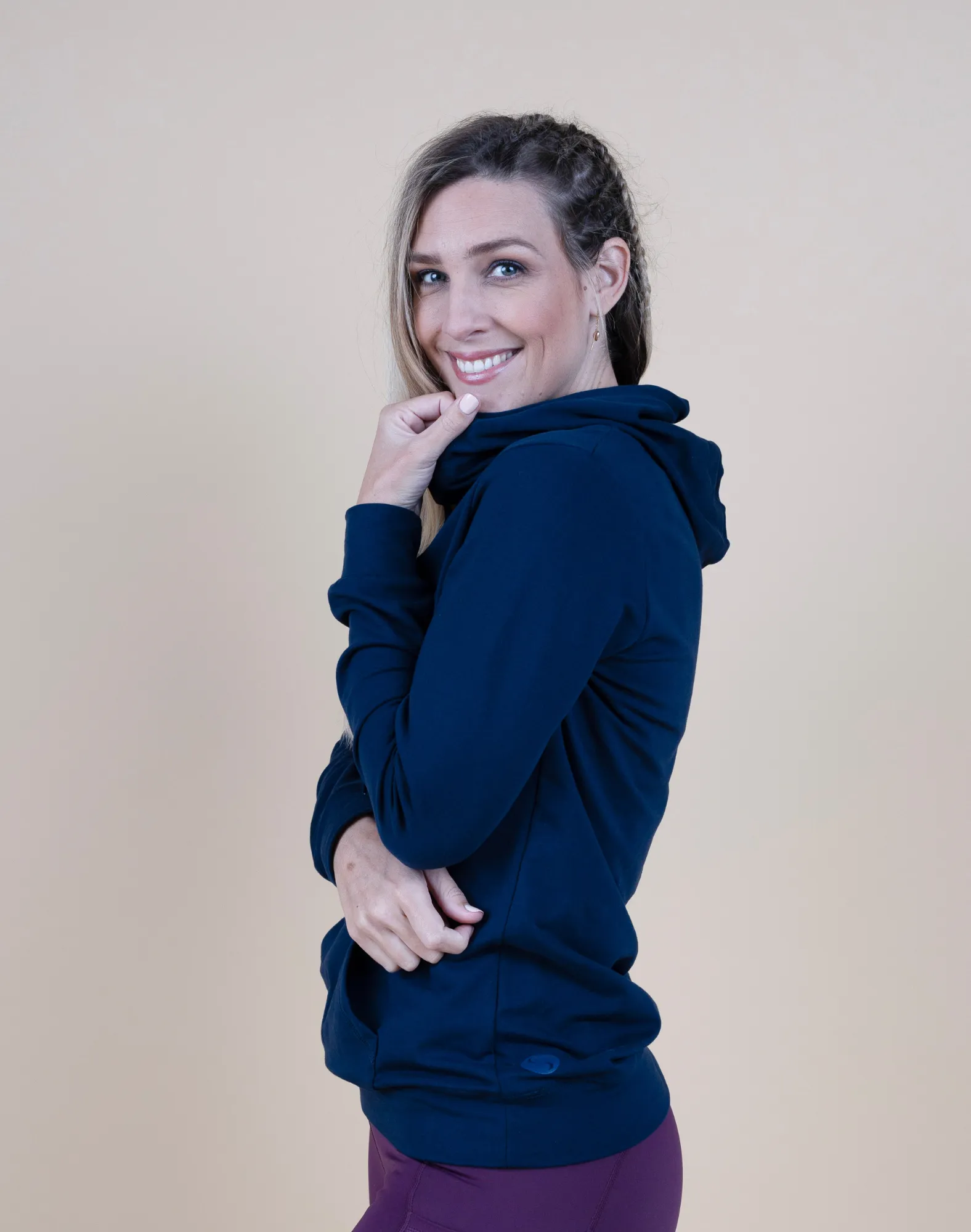 ** CLEARANCE ** Breastfeeding Hoodie - Casual Hoodie Navy