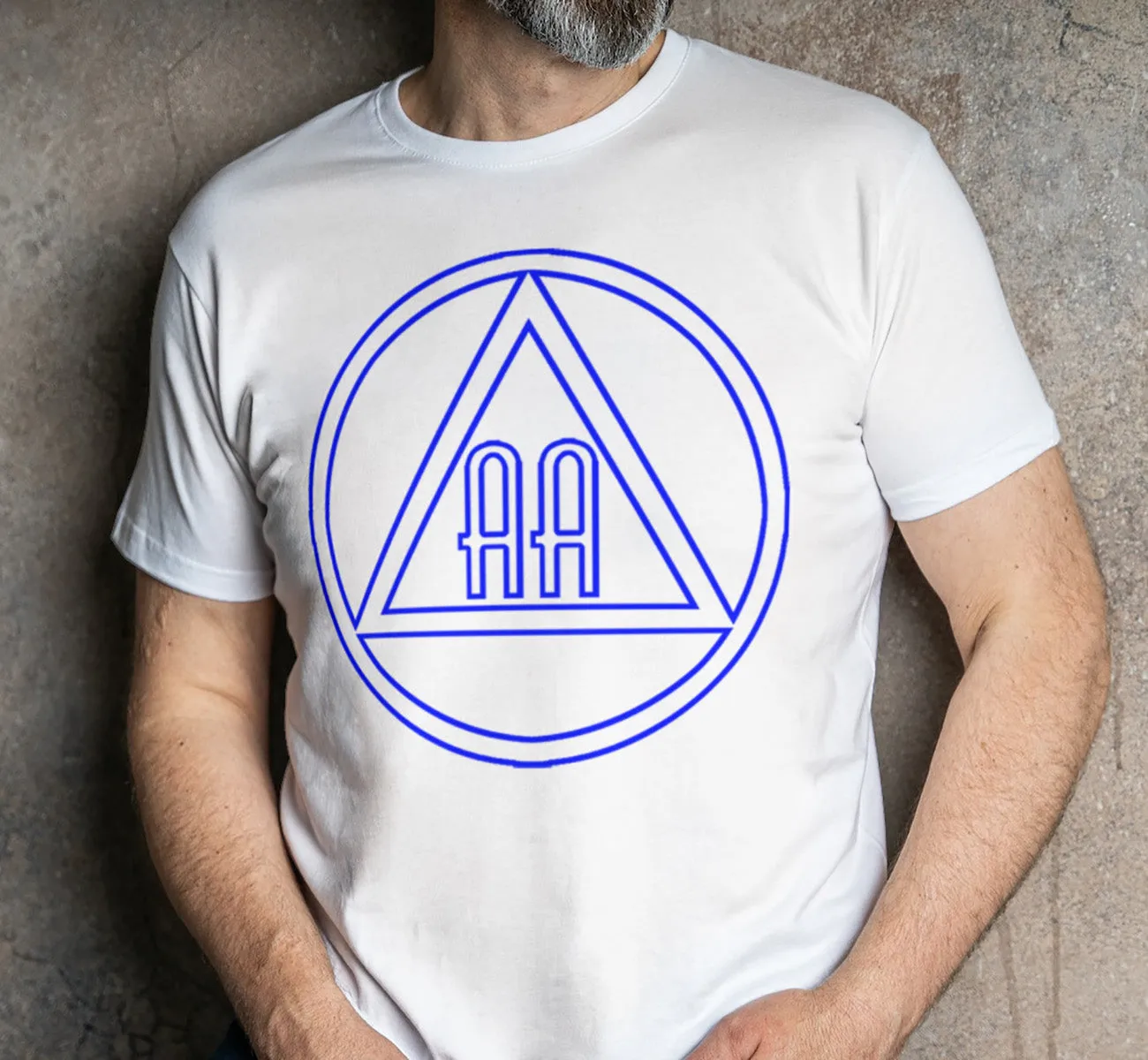 AA - 10"  Outlined AA Symbols SS/LS Tee
