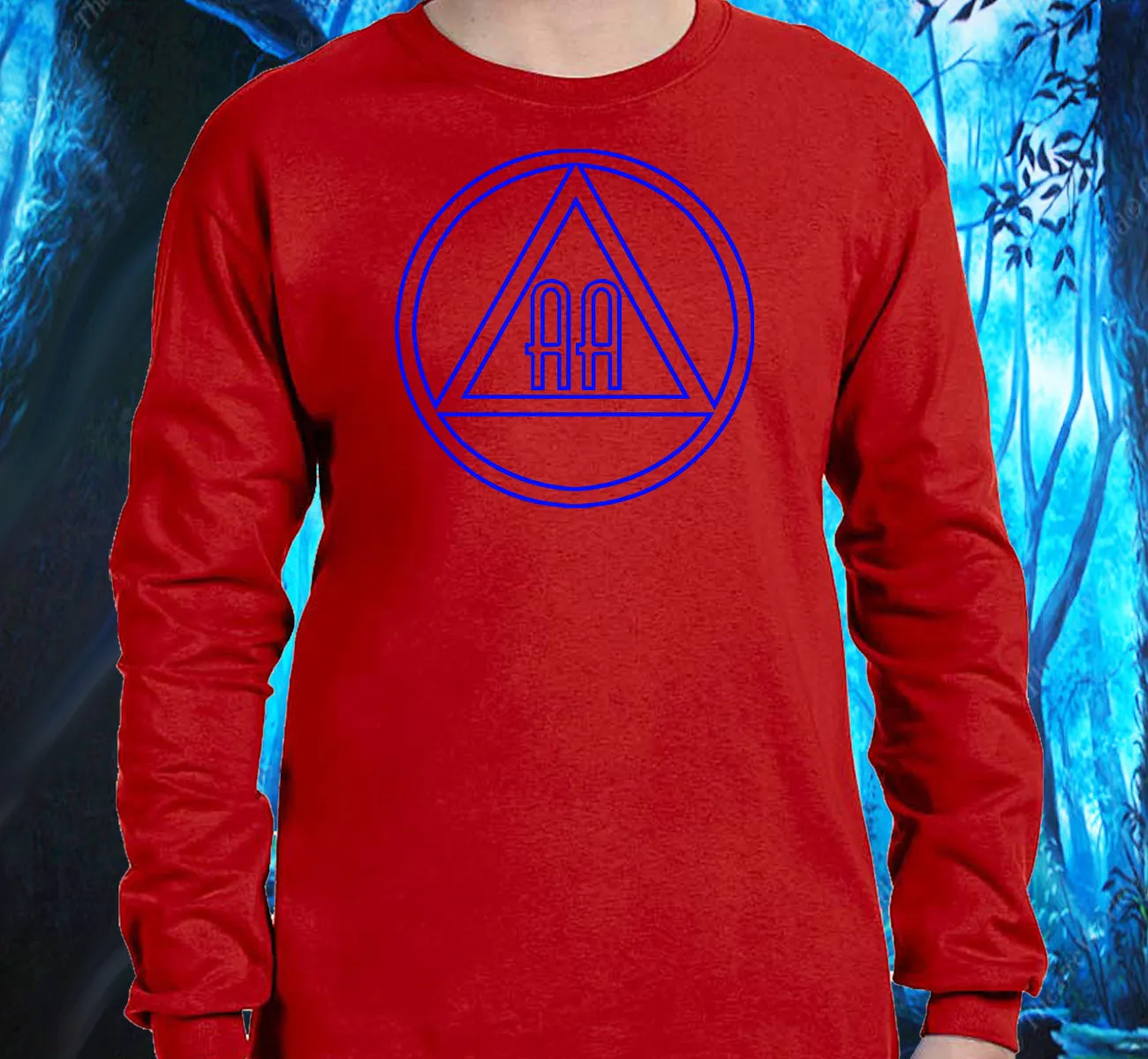 AA - 10"  Outlined AA Symbols SS/LS Tee