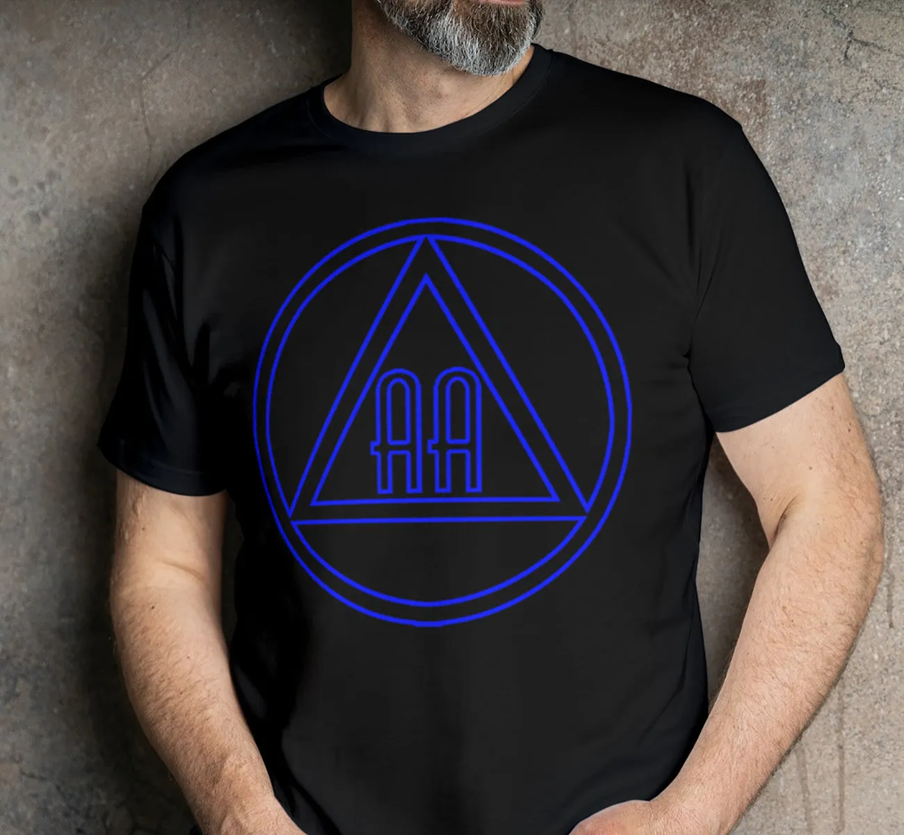 AA - 10"  Outlined AA Symbols SS/LS Tee