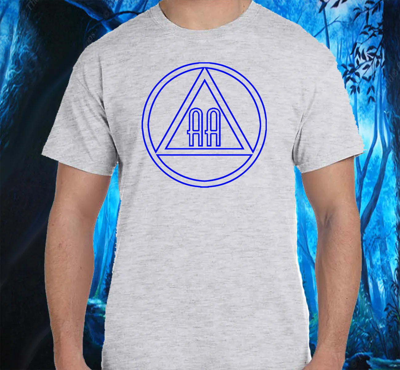 AA - 10"  Outlined AA Symbols SS/LS Tee
