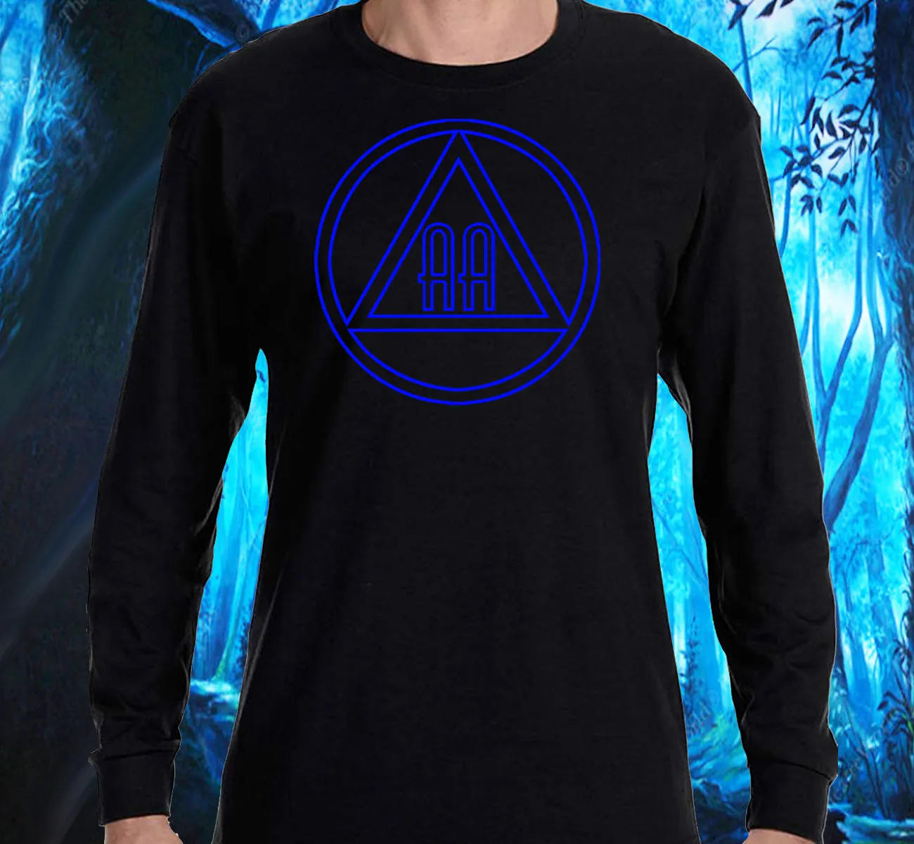 AA - 10"  Outlined AA Symbols SS/LS Tee