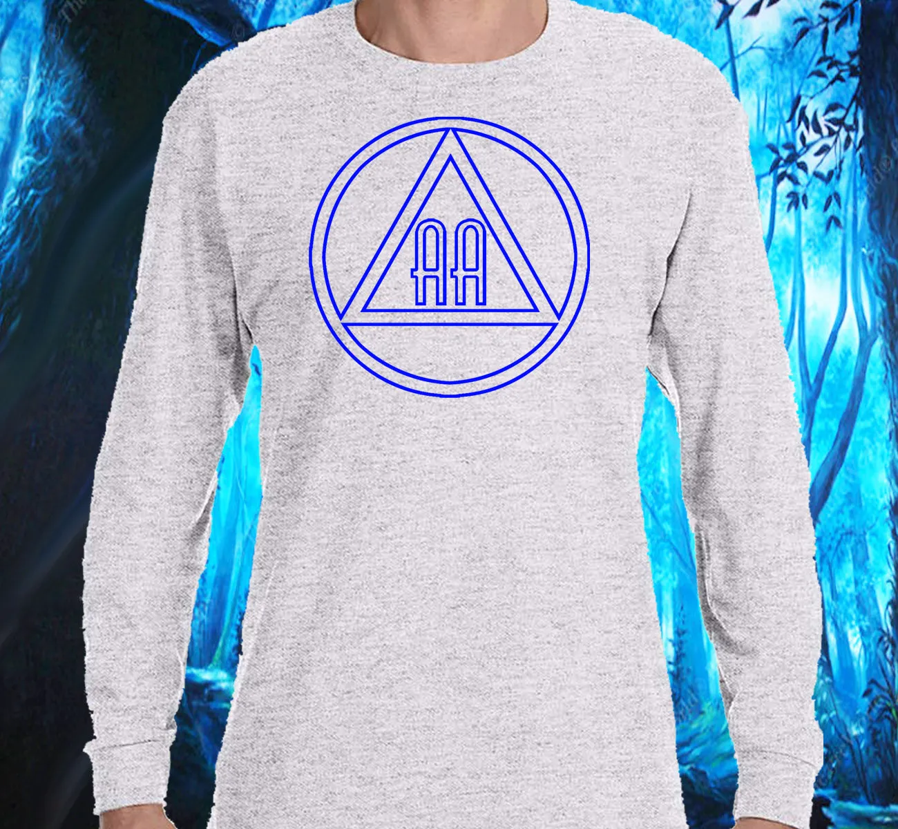 AA - 10"  Outlined AA Symbols SS/LS Tee