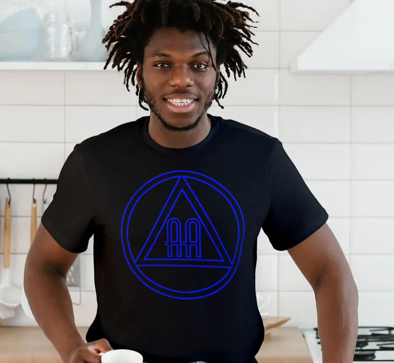 AA - 10"  Outlined AA Symbols SS/LS Tee