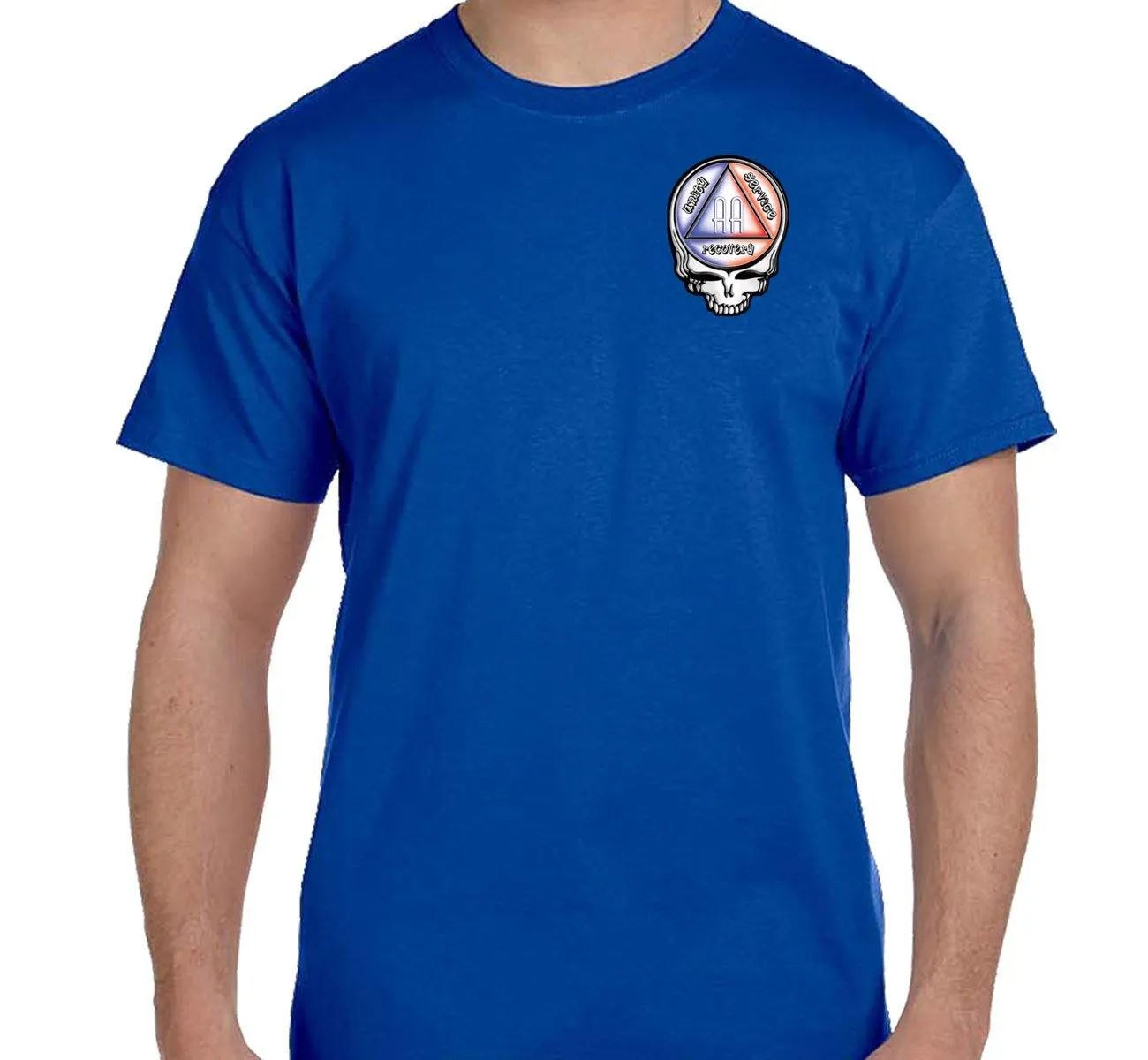 AA - 3" Dead Stealie Skull Symbol Tee