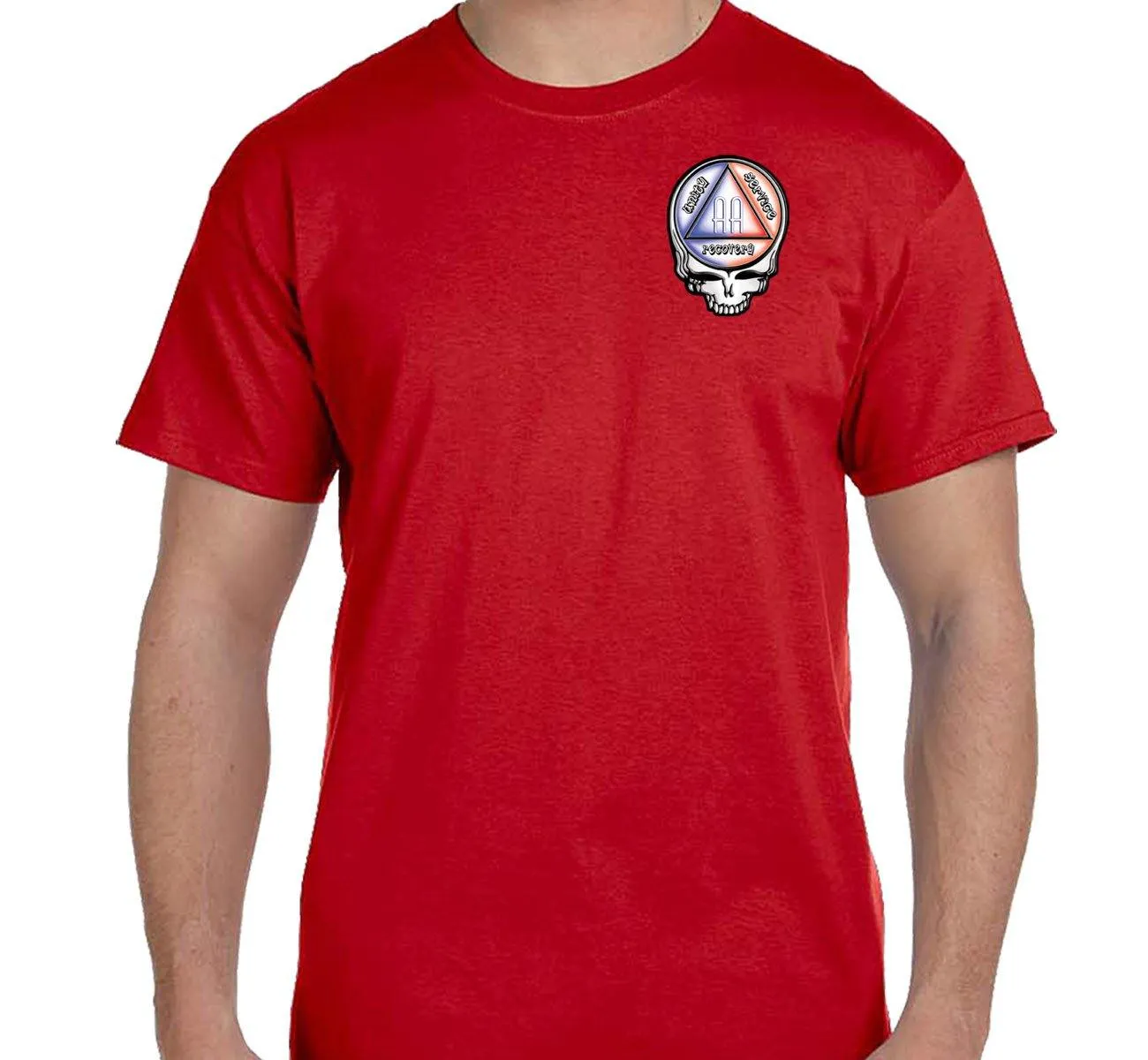 AA - 3" Dead Stealie Skull Symbol Tee