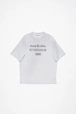 Acne Studios - T-Shirt Acne Stockholm - Gris Pâle Mélangé