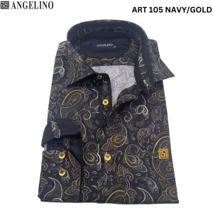 Angelino Art 105 Navy/Gold
