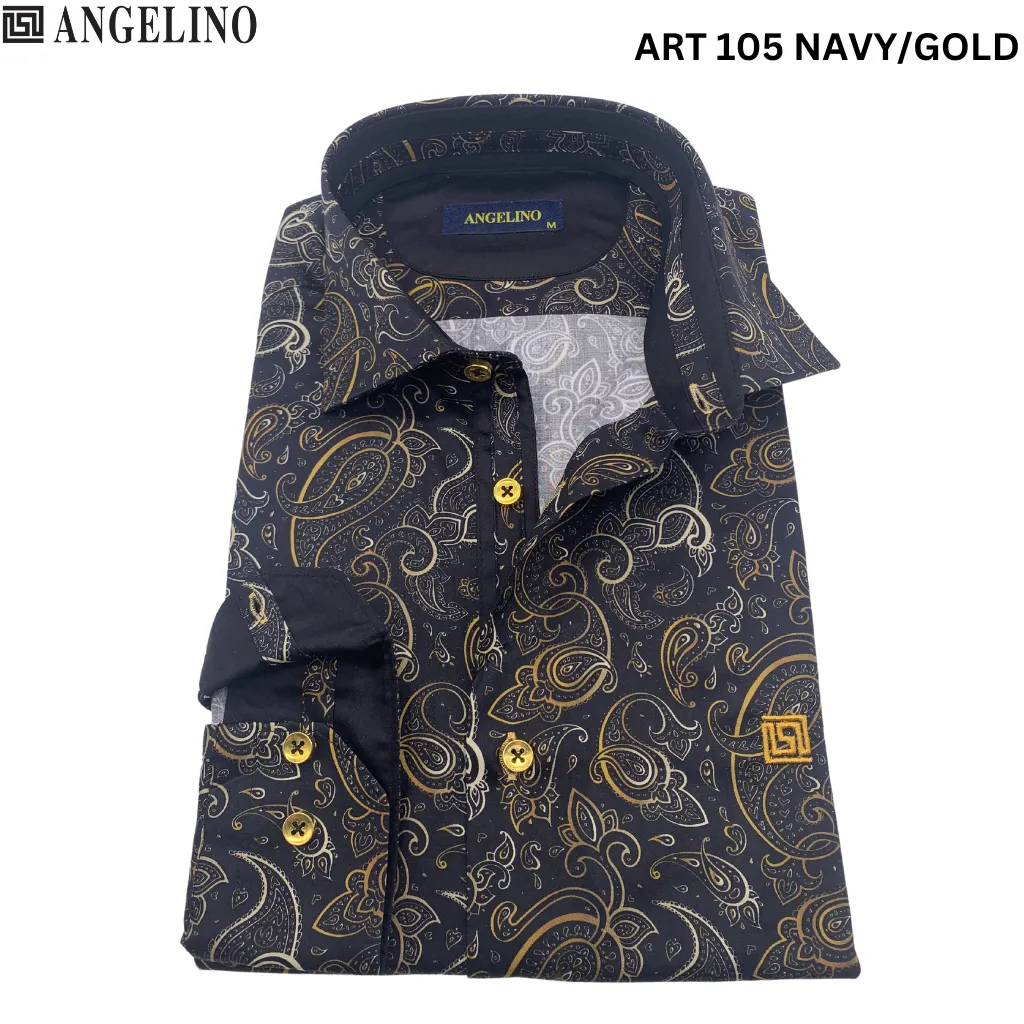 Angelino Art 105 Navy/Gold