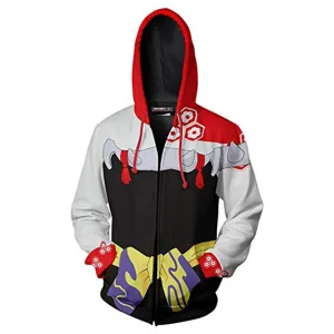 Anime Inuyasha Hoodies - Sesshmaru Unisex 3D Printed Zipper Hooded Sweatshirt