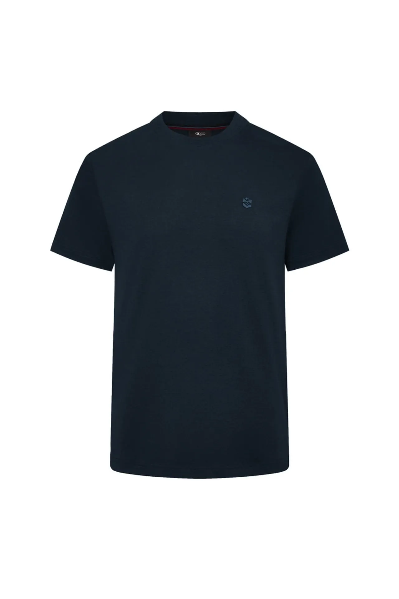 Aqua Soft Cotton Smart Fit Short Sleeve T-Shirt with Logo