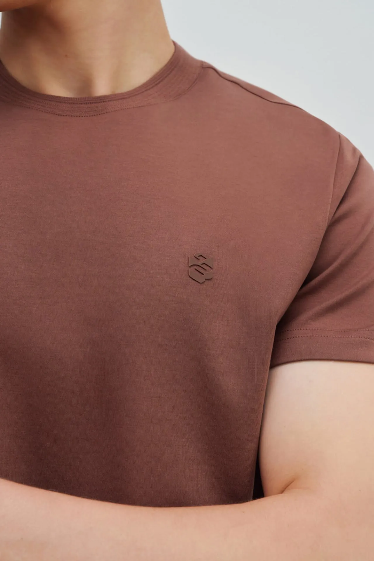 Aqua Soft Cotton Smart Fit Short Sleeve T-Shirt with Logo