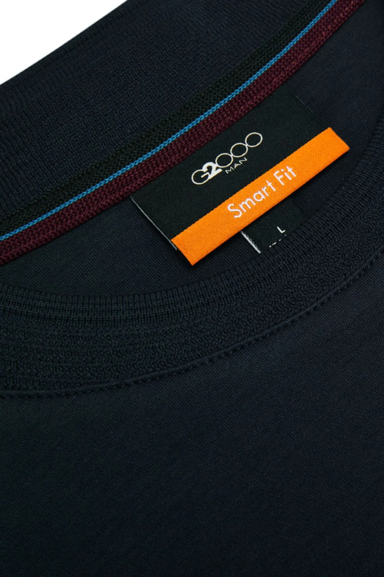Aqua Soft Cotton Smart Fit Short Sleeve T-Shirt with Logo