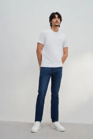 Aqua Soft Cotton Smart Fit Short Sleeve T-Shirt with Logo