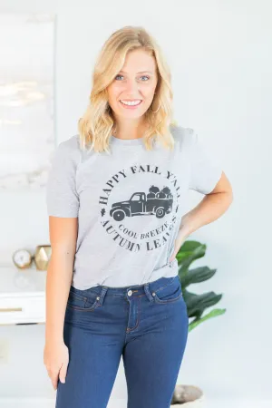 Autumn Breeze Sport Gray Graphic Tee