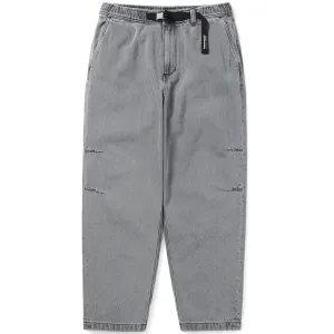 Belted Denim Pant (Grey)