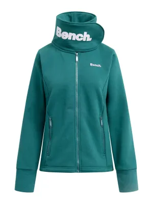 Bench HAYLO zip-up sweatshirt, dark green