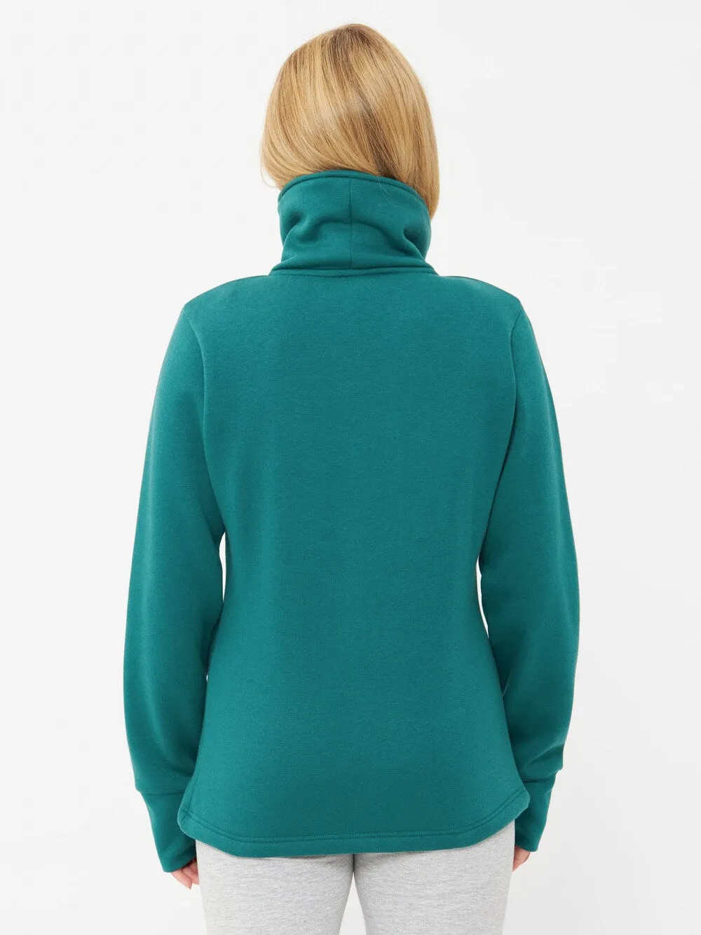 Bench HAYLO zip-up sweatshirt, dark green
