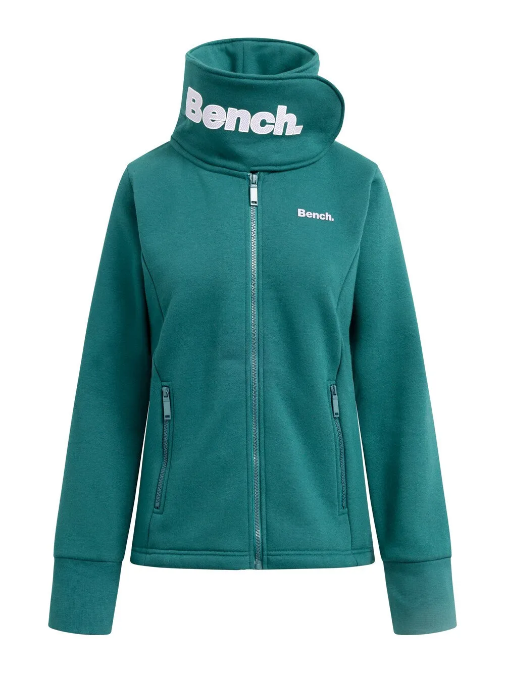 Bench HAYLO zip-up sweatshirt, dark green