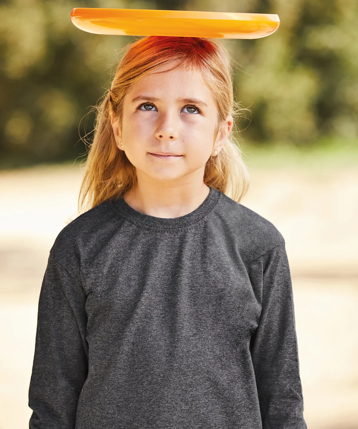Black - Kids long sleeve valueweight T