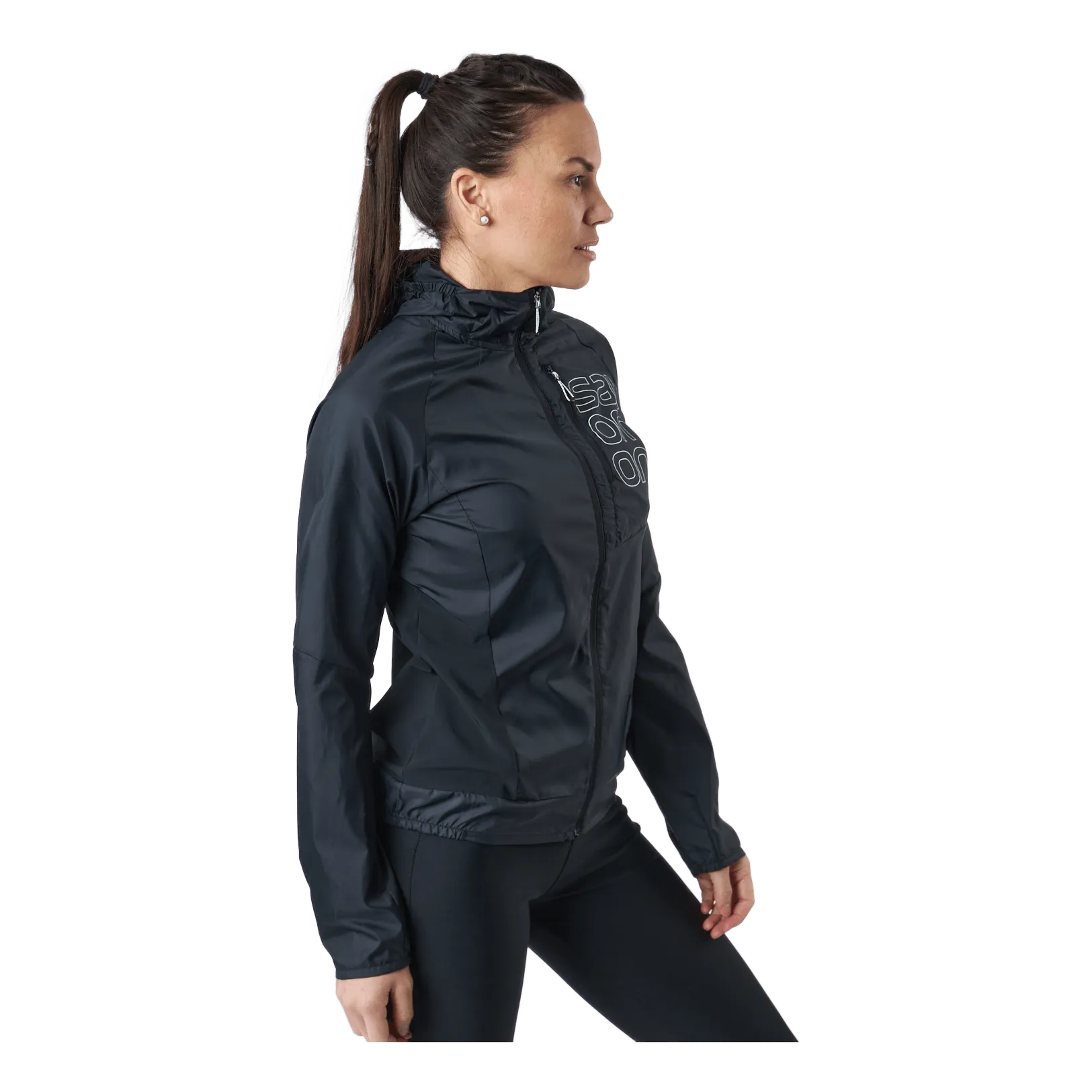 Bonatti Cross Fz Hoodie W Jet Black/white