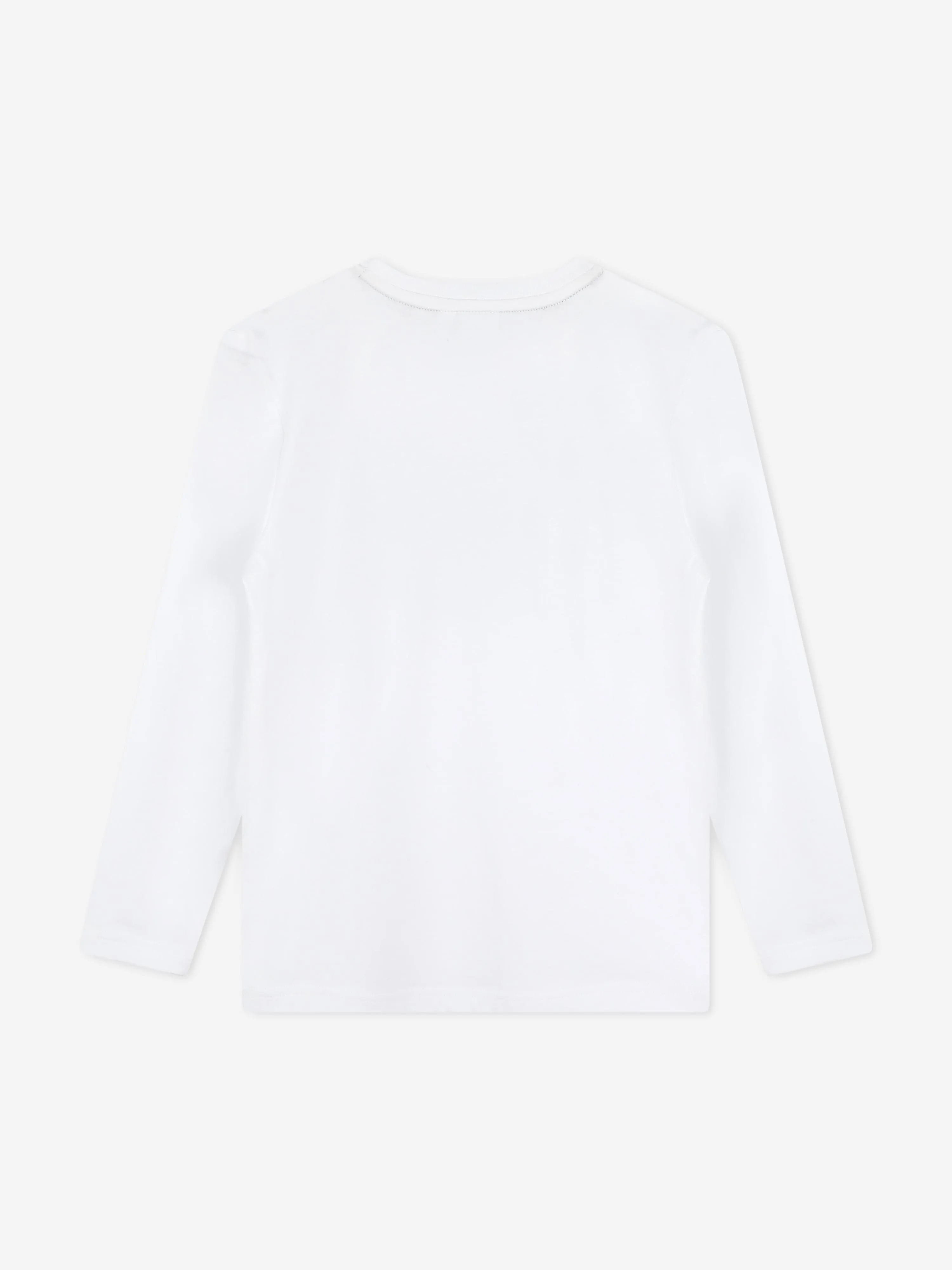 BOSS Boys Long Sleeve Logo T-Shirt in White