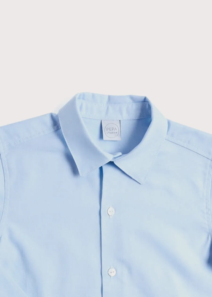 Classic Blue Cotton Oxford Shirt (4-10yrs)