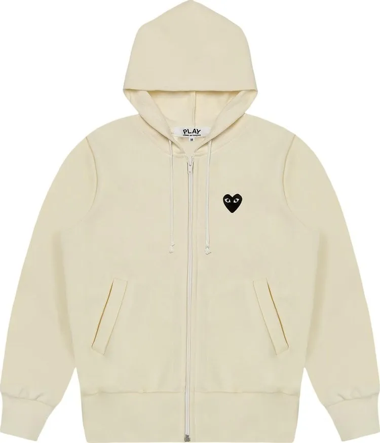 Comme des Garçons PLAY Zip-Up Hoodie 'Yellow', yellow