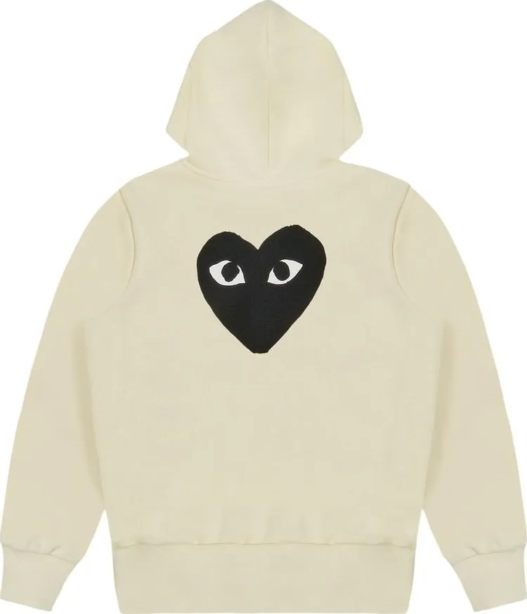Comme des Garçons PLAY Zip-Up Hoodie 'Yellow', yellow