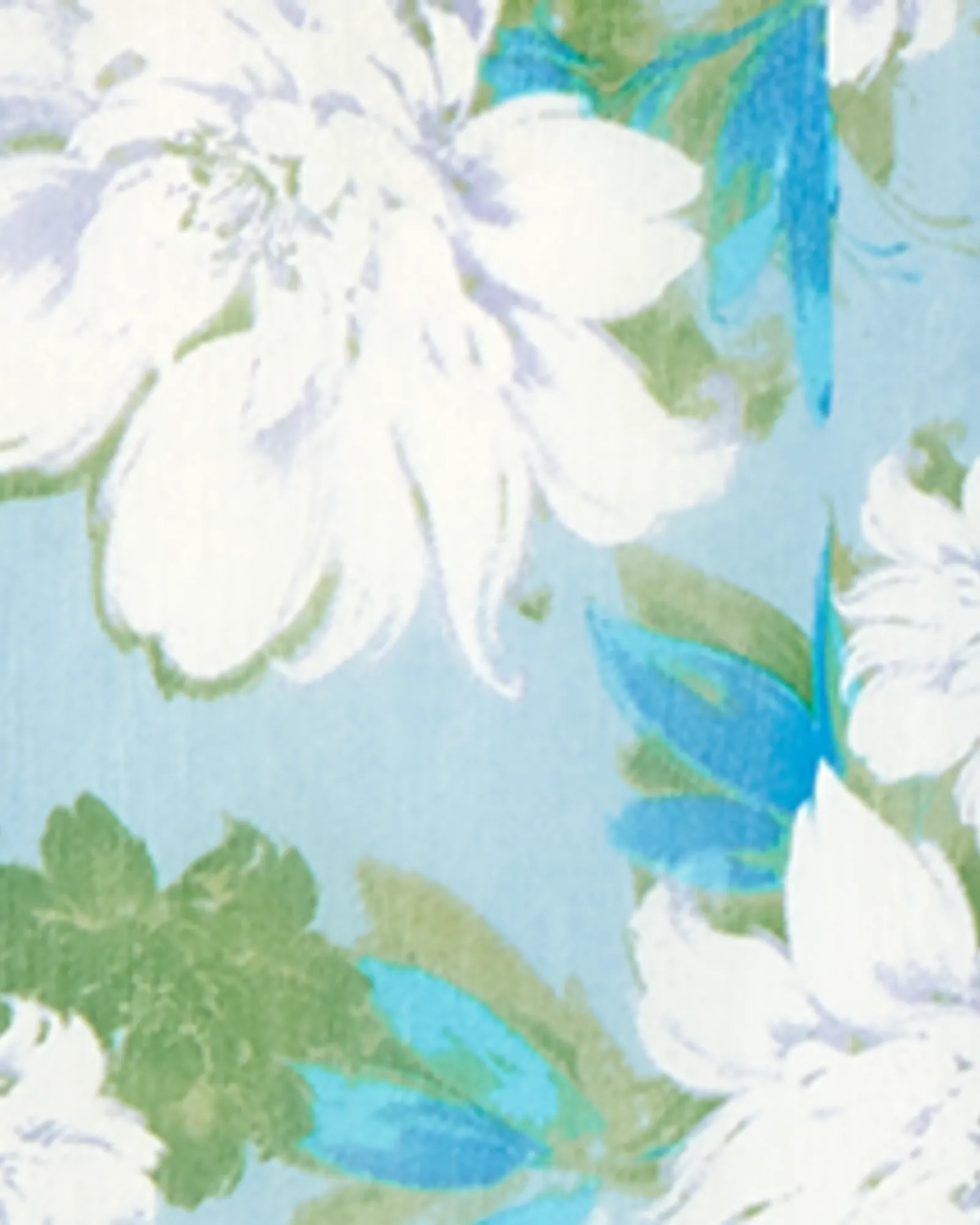 Delphine Sleeveless Top | Ivory / Azure Blue