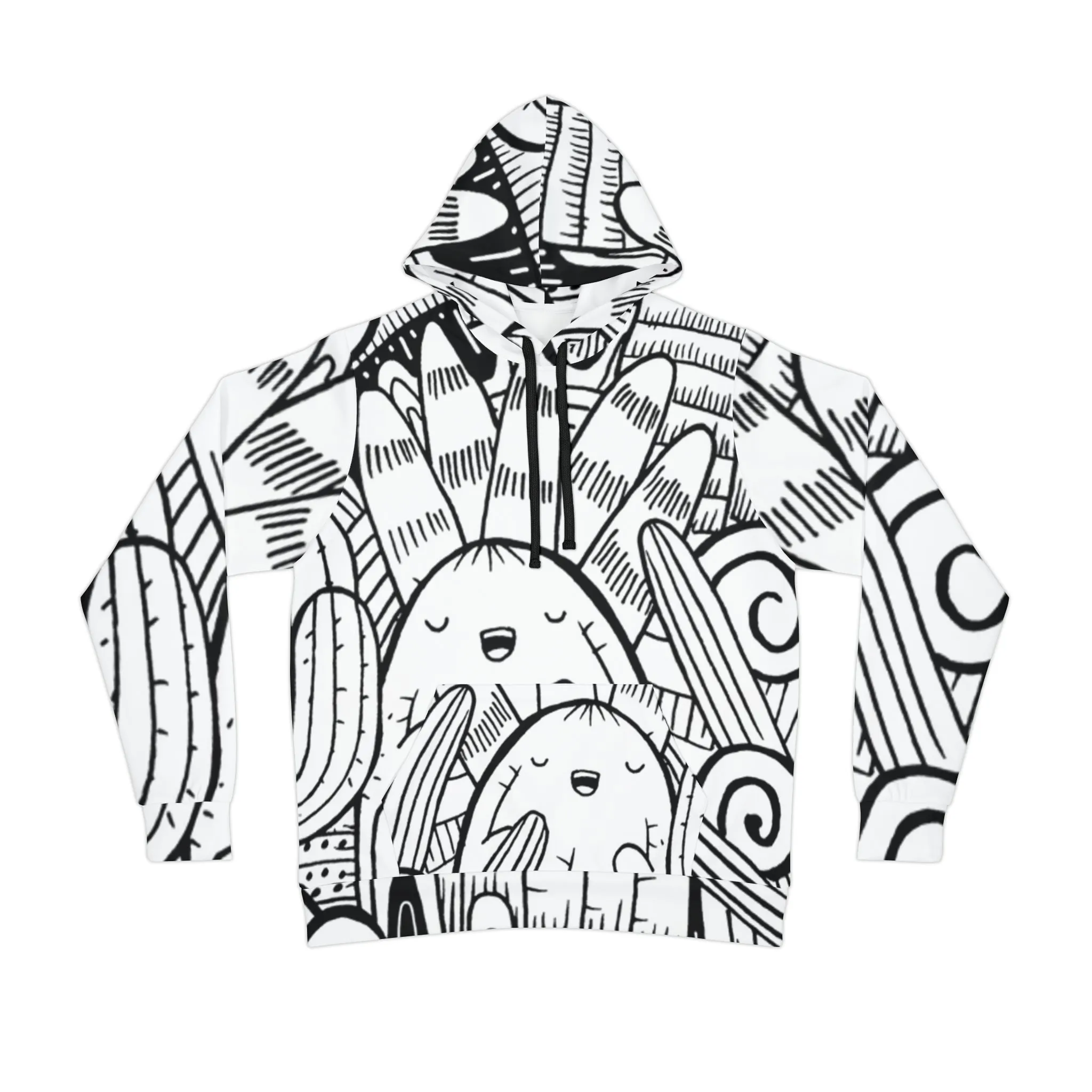 Doodle Cactus - Inovax Athletic Hoodie