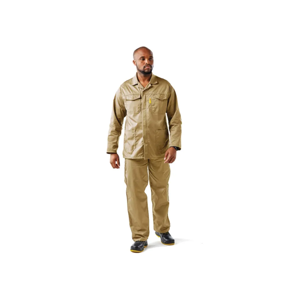DROMEX EXECUFIT POLYCOTTON CONTI JACKET COLOUR-KHAKI SIZE 38