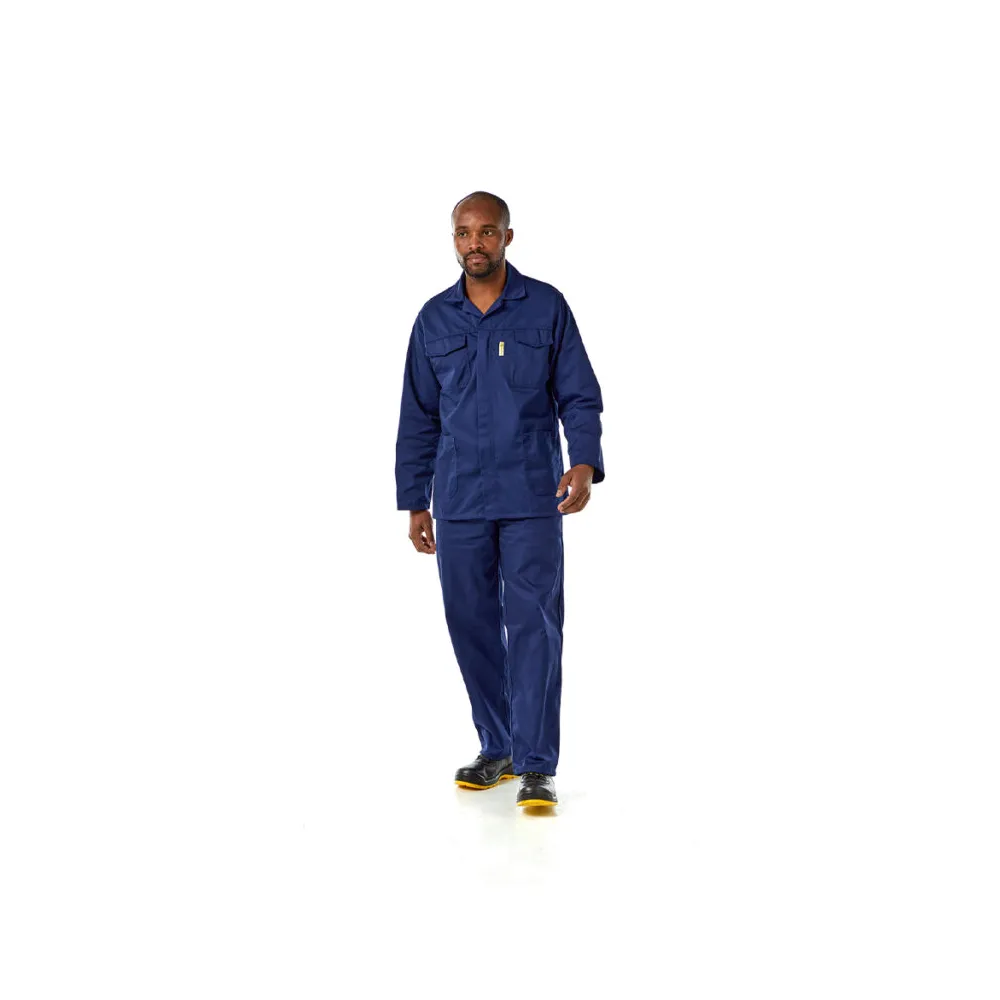 DROMEX EXECUFIT POLYCOTTON CONTI JACKET COLOUR-NAVY SIZE 44