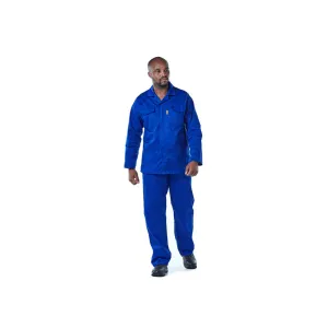 DROMEX EXECUFIT POLYCOTTON CONTI JACKET COLOUR-ROYAL SIZE 32