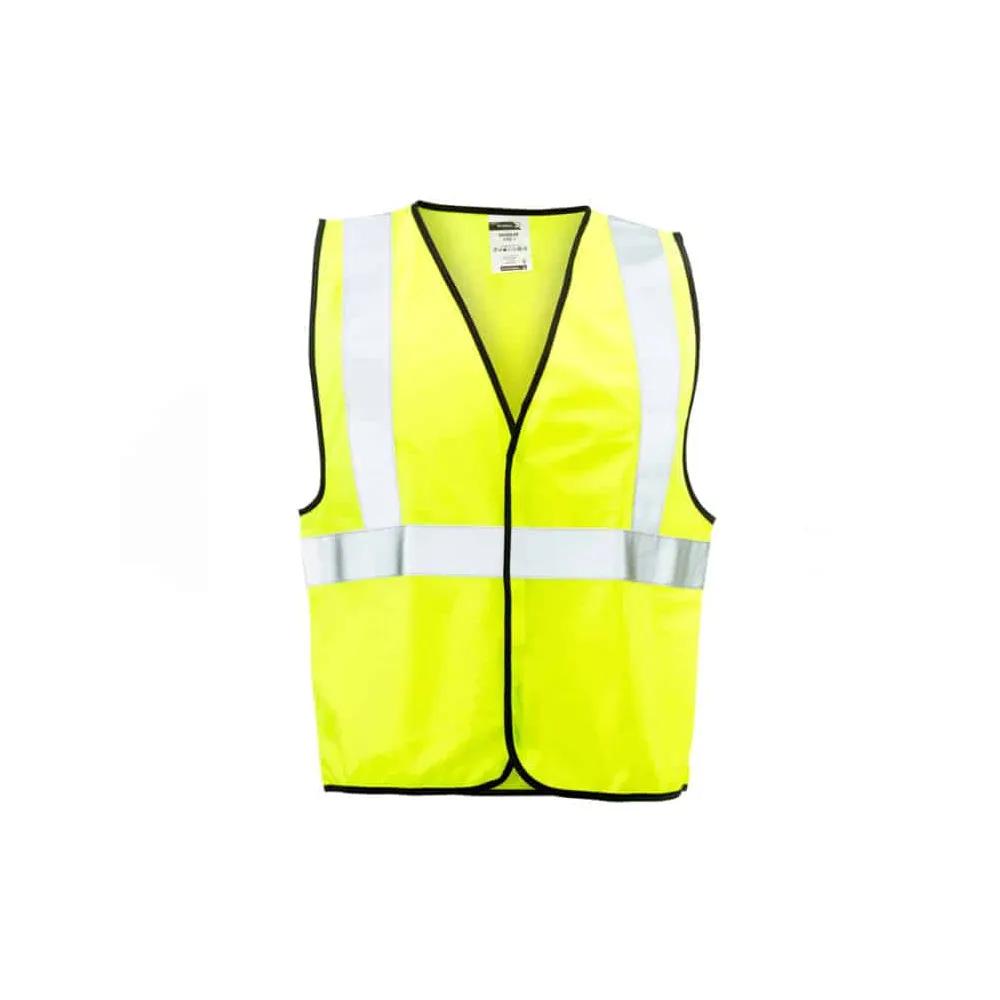 DROMEX FLAME RETARDANT REFLECTIVE JACKETS SLEEVELESS COLOUR-LIME SIZE S