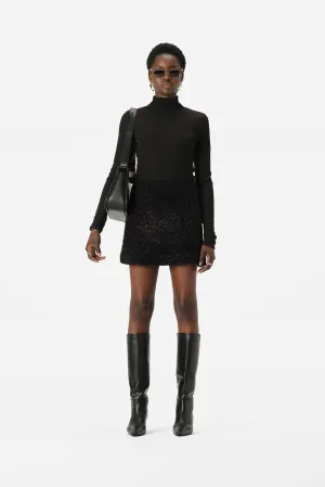ELKA COLLECTIVE Aurora Knit Skirt black lurex