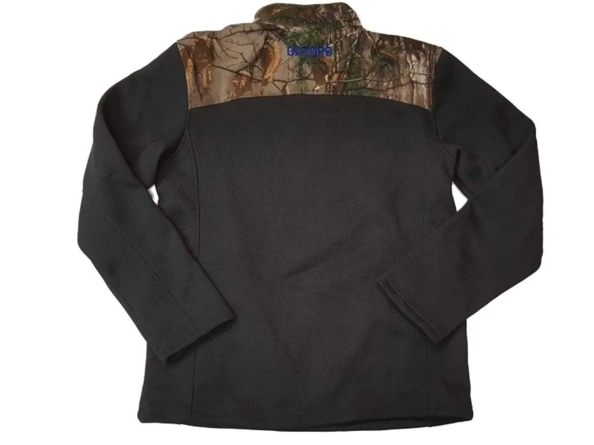 Florida Gators Colosseum Realtree & Charcoal Gray 1/4 Zip Up LS Pullover (L)