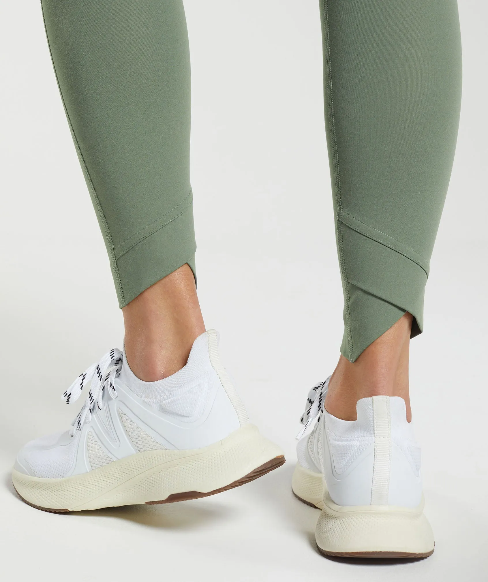 Gymshark Crossover Leggings - Unit Green