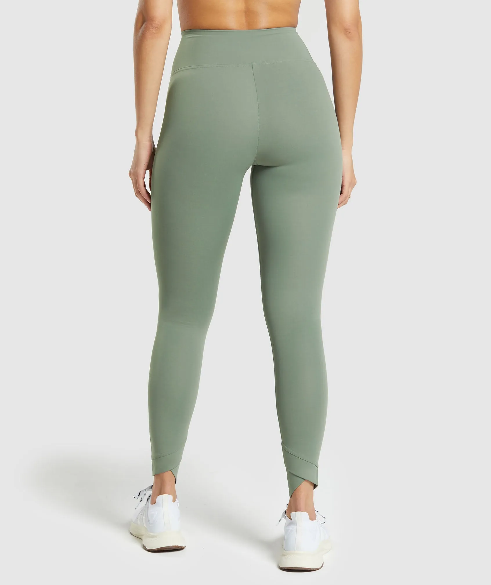 Gymshark Crossover Leggings - Unit Green