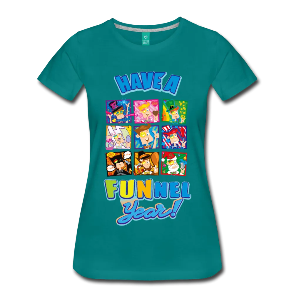 Have A FUNnel Year! T-Shirt (Womens)