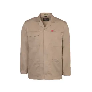 JONSSON POLYCOTTON WORK JACKET COLOUR-KHAKI SIZE-M