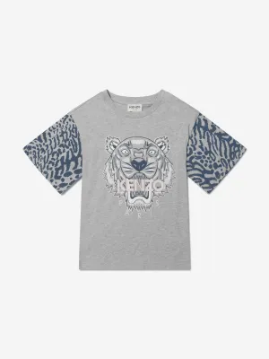 KENZO Girls Cotton Jersey Tiger T-Shirt