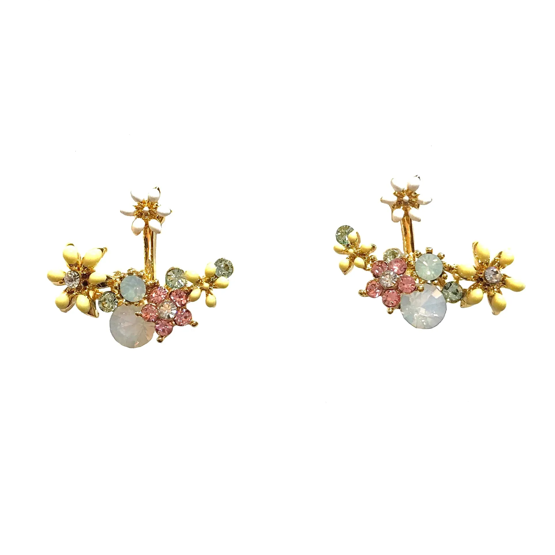 Kerry Flower Jacket Earrings