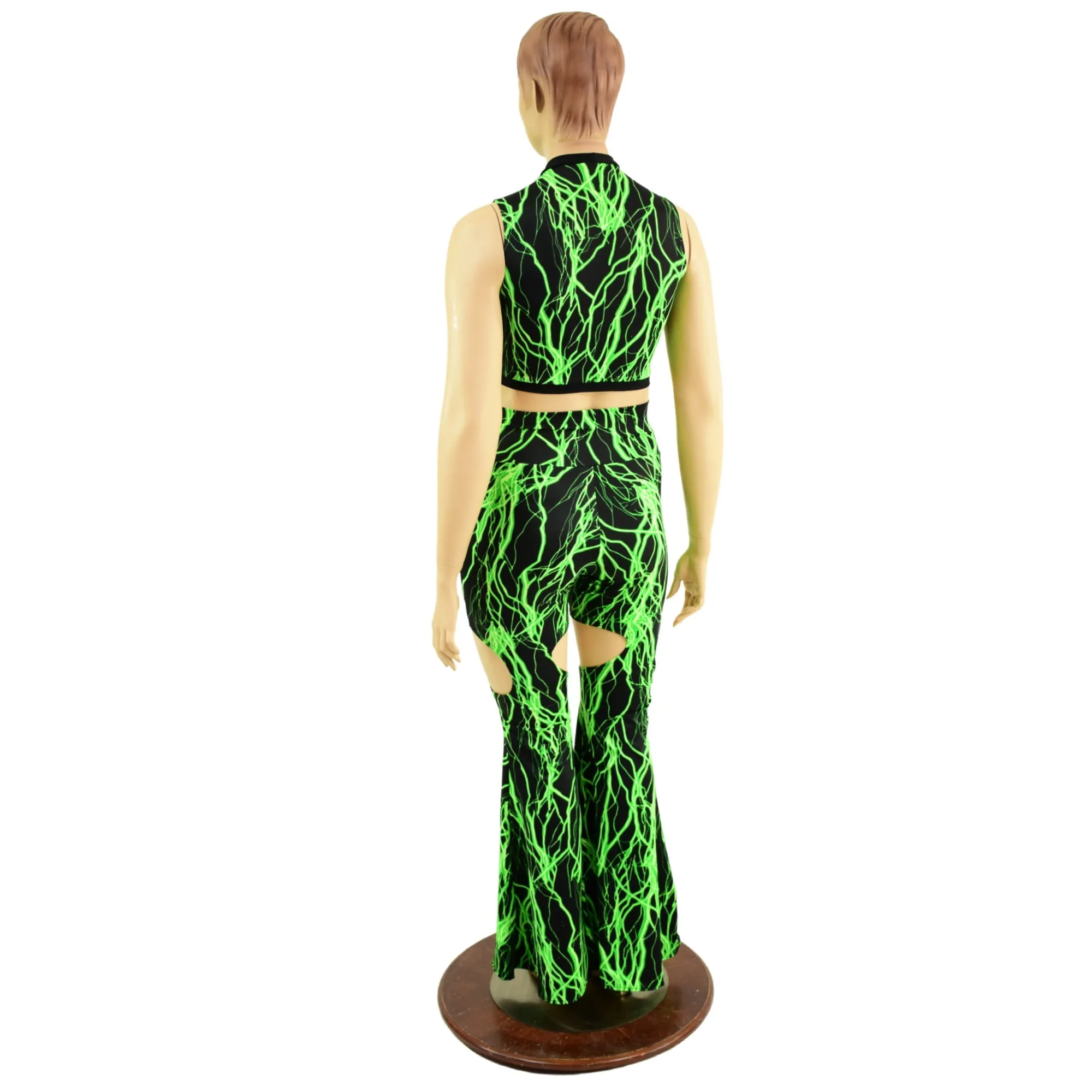 Keyhole Top and Garter Style Solar Flares Set