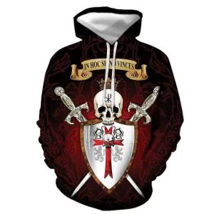 Knights Templar Commandery Hoodie - Shield & Swords