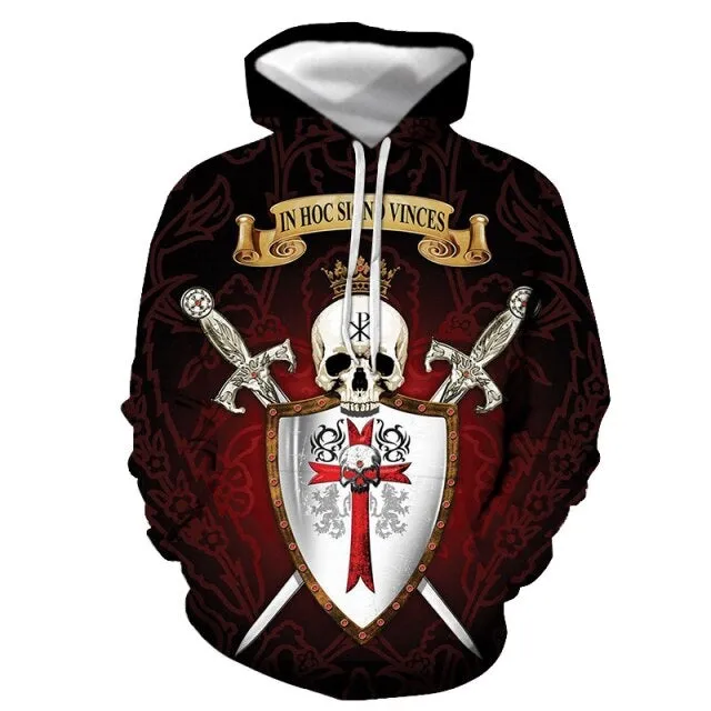 Knights Templar Commandery Hoodie - Shield & Swords