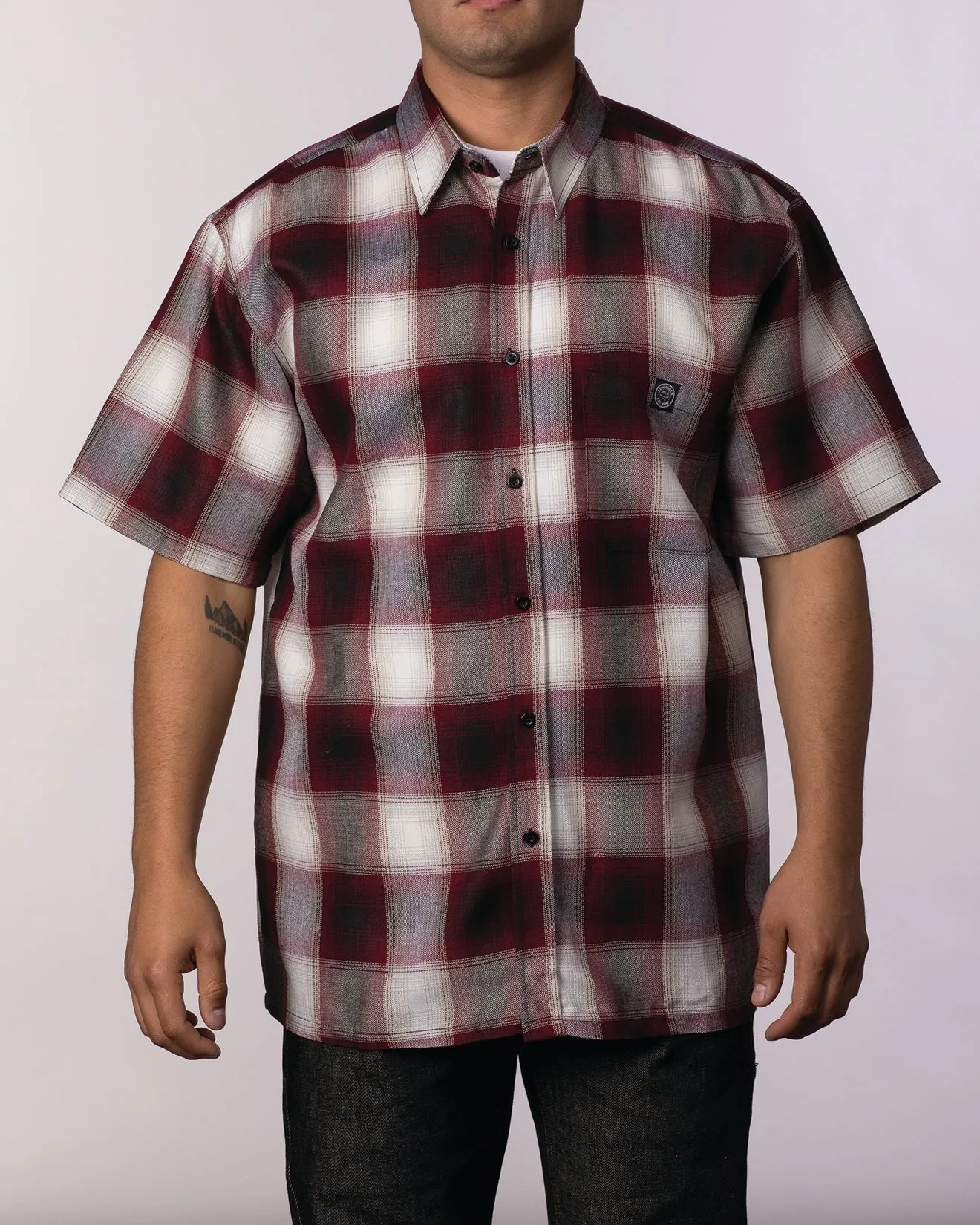Lowrider Veterano Short Sleeve Flannel Button-Up