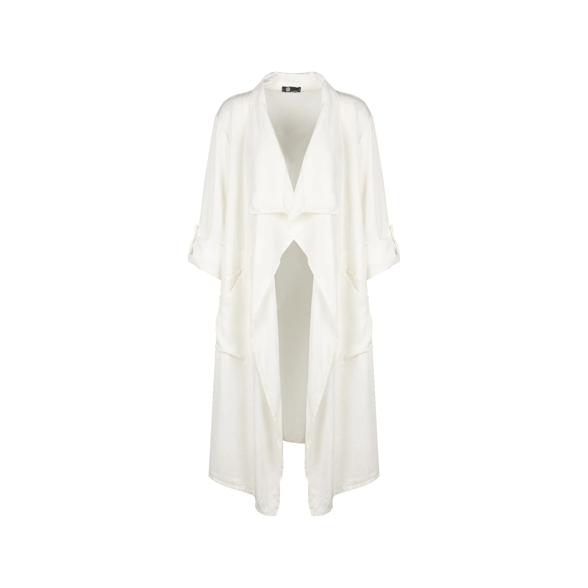 M Made in Italy  Women's Woven Long Sleeve Cardigan