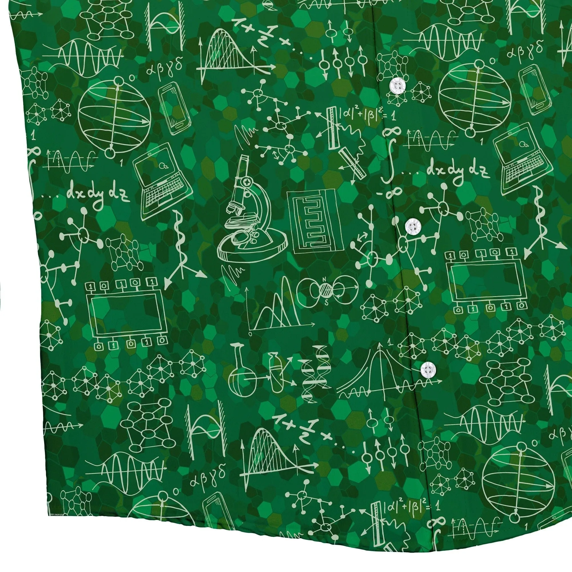 Mad Science Lab Green Button Up Shirt