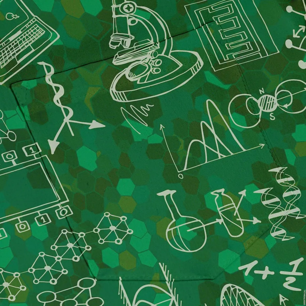 Mad Science Lab Green Button Up Shirt
